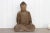 Antique Carved Wood Mediating Buddha For Sale - Image 10 of 10