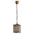Mid-Century Brass Box Pendant with Textured Ice Glass, 1960s For Sale - Image 11 of 11
