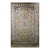 Vintage Persian Nain Area Rug, Hand-Knotted Wool & Silk, Floral Pattern, 5x7, Ivory & Blue For Sale