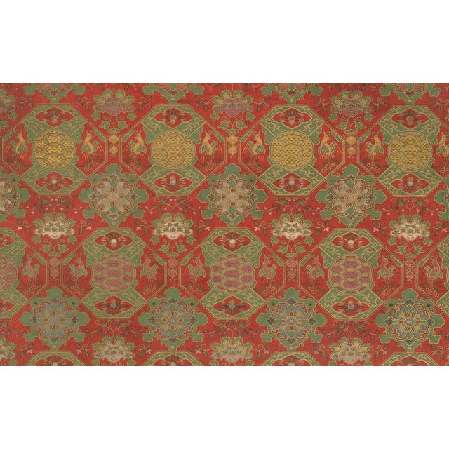 Japanese Brocade with Mythical Creatures, 1880s, Lithograph For Sale - Image 3 of 10