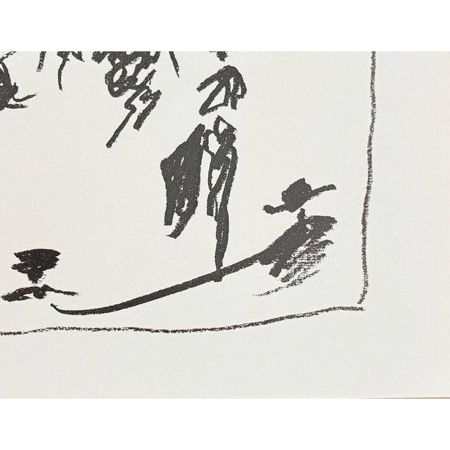 Pablo Picasso, La Pique, 1961, Lithograph, in Flawless conditions. Designed 1960 to 1969