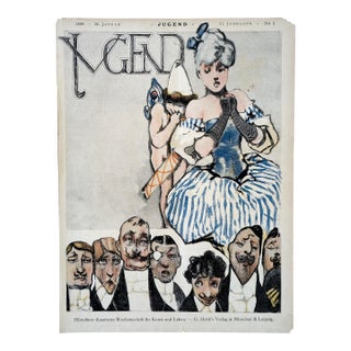 Jugend Magazine 1898 Cover Print For Sale