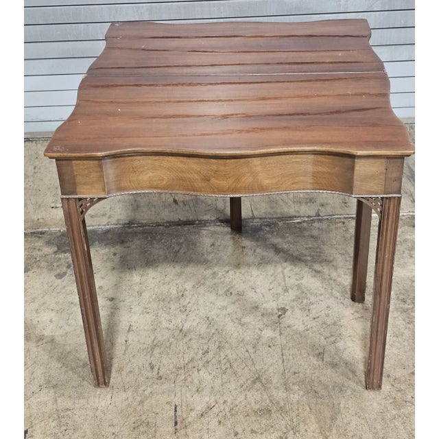 Brown Mid 20th Century Kittinger Williamsburg Chippendale Style Mahogany Hall Table Game Table Cw 3 For Sale - Image 8 of 12