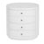 Nora 28 in. W Oval Wood 4 Drawer Nightstand, Textured White For Sale In Chicago - Image 6 of 11