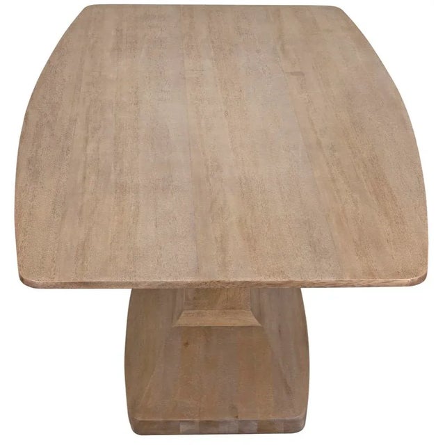 NOIR Travis Table, Washed Walnut For Sale - Image 9 of 11