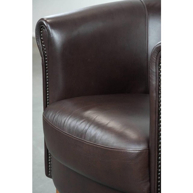 Club Chair in Cowhide Leather For Sale - Image 11 of 14