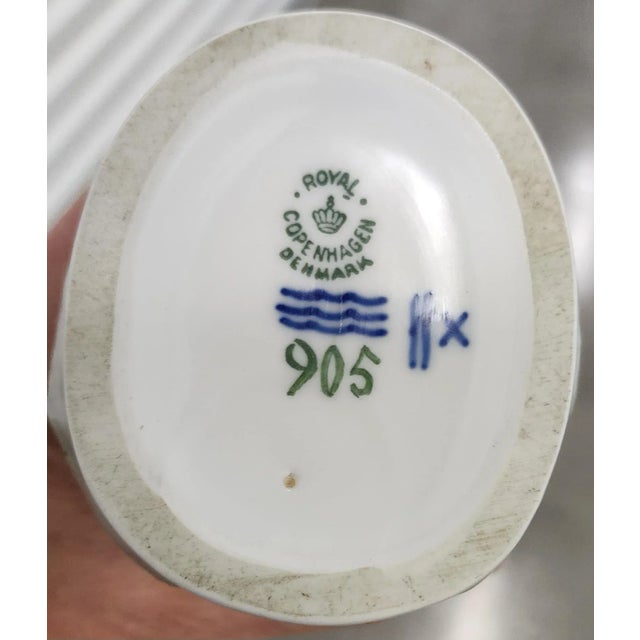 Royal Copenhagen Danish Hand-Painted Fine Porcelain Figurine For Sale - Image 11 of 13