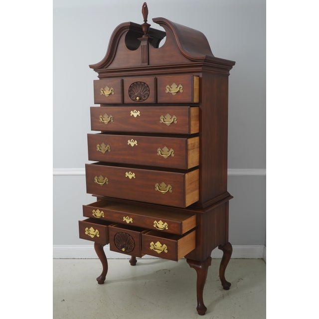 Traditional Henkel Harris Cherry Philadelphia Highboy For Sale - Image 3 of 18