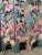 Pink Original 1950s MCM Hand Painted Flamingo Tropical 5 Panel Carved Wood Room Divider For Sale - Image 8 of 14