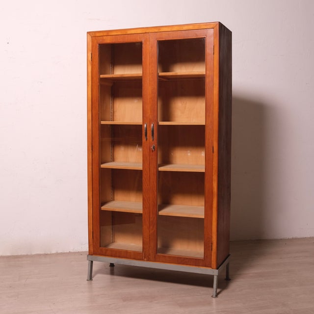 Vintage Italian Ministerial Display Cabinet, 1940s For Sale - Image 4 of 18