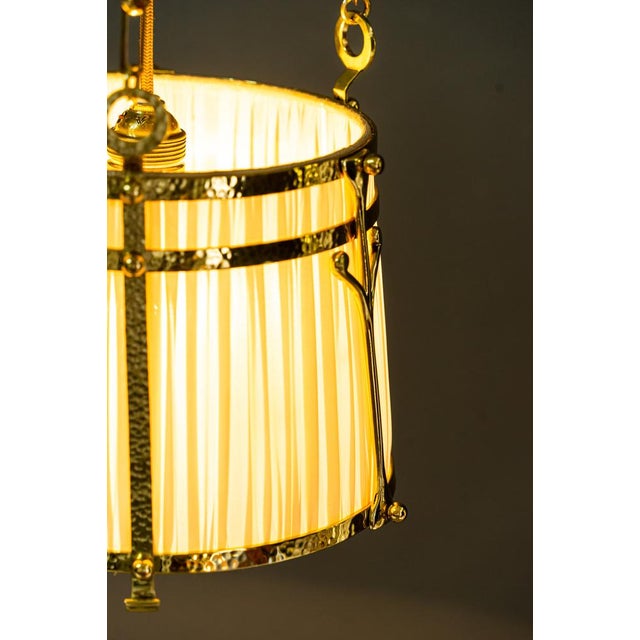 Beige Art Deco Pendant Lamp, Vienna, 1920s For Sale - Image 8 of 18