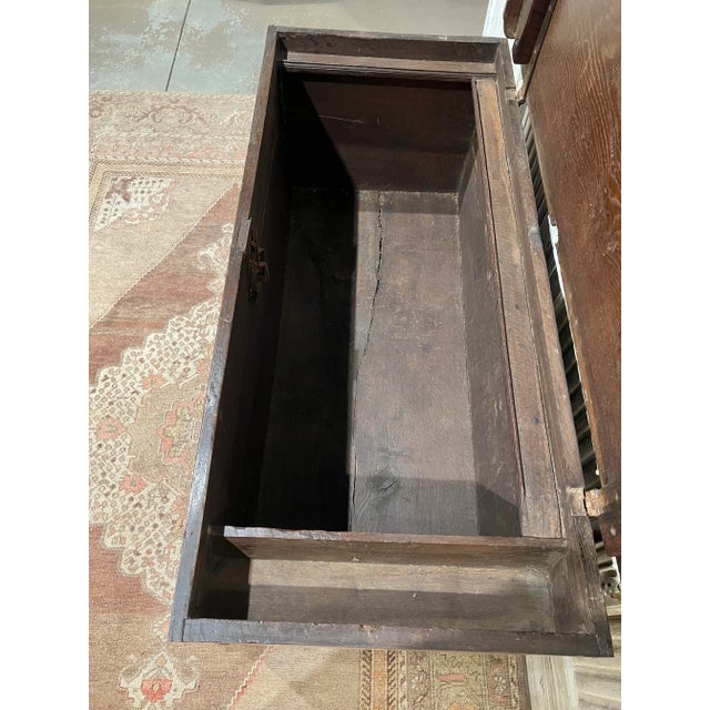 Mid 17th Century English Carved Oak Blanket Chest For Sale - Image 12 of 13