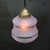 French Reeded Pink Coloured Glass Pendant Lamp For Sale - Image 4 of 6