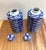 Chinoiserie Schaol Blue and White Ceramic Ginger Jars With Fish Design - Set of Two For Sale - Image 3 of 8