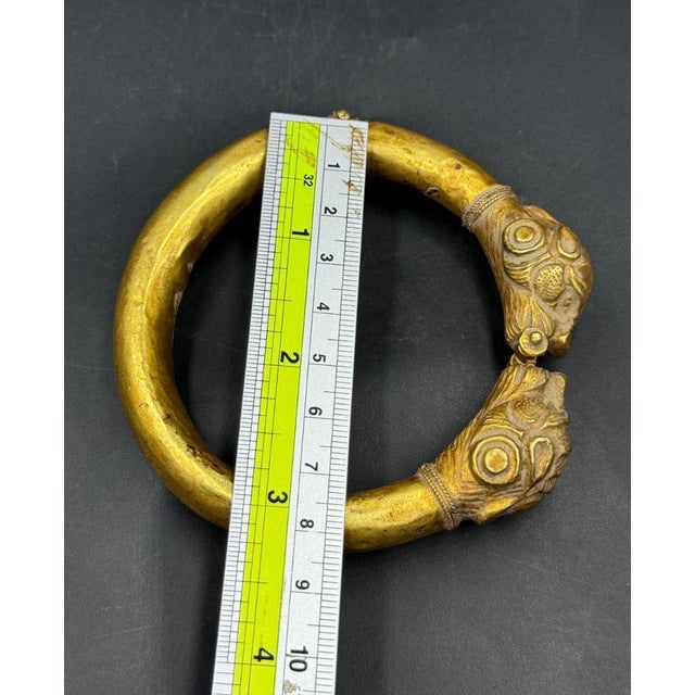 Gold Bochic "Vintage" Solid 18K Gold Lion Bangle, Original, Origin Afghanistan For Sale - Image 8 of 18