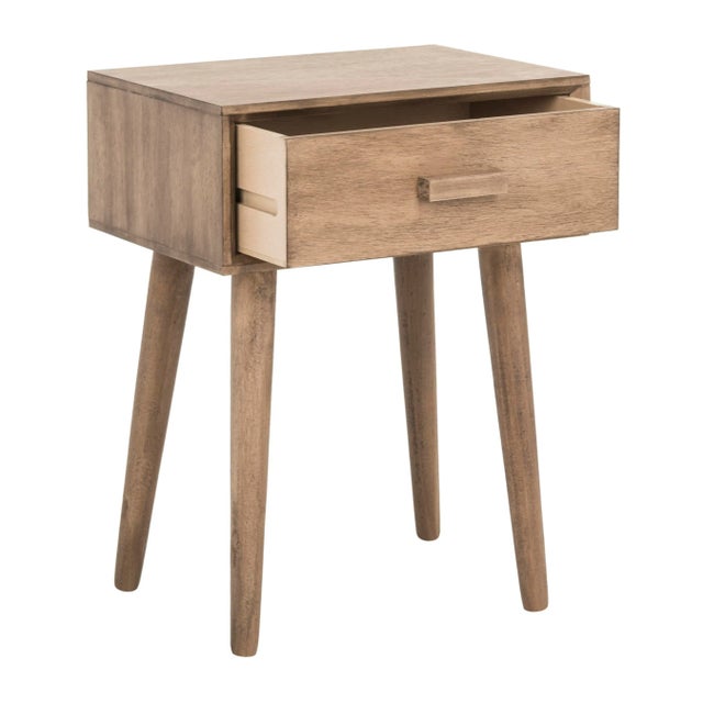 Modern One Drawer Side Table, Desert Brown For Sale - Image 3 of 9