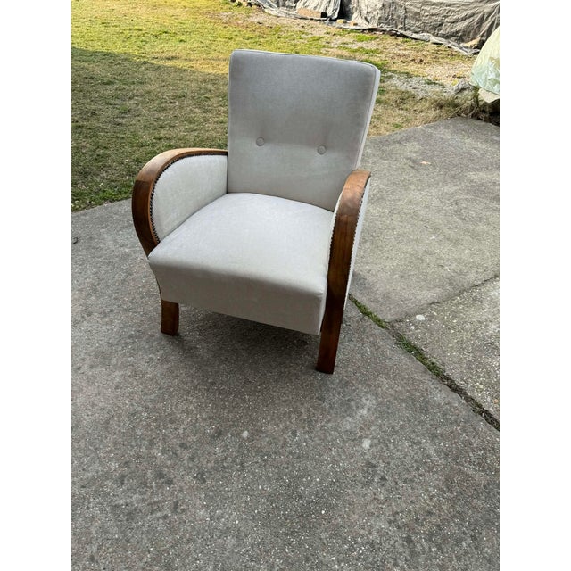 Vintage Art Deco Hungarian Armchair, 1930s For Sale - Image 9 of 9