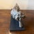A 1940s Art Deco Silver Plate on Copper Italian Sculpture of a Roaring Lion For Sale - Image 15 of 16