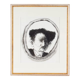 1969 “Will You Still Need Me” Ink Painting by James L. Bruch For Sale