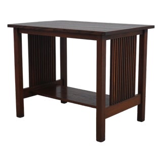 Stickley Antique Arts & Crafts Mission Oak Table For Sale