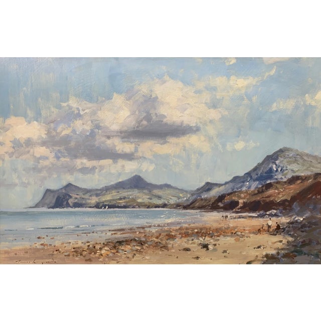 James Longueville PS, RBSA, Landscape Seascape Painting of Coast from Nefyn in North Wales by British Artist, Circa 1999 For Sale - Image 6 of 9