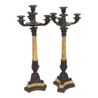 Candlsticks Antique Charles X - A Pair For Sale
