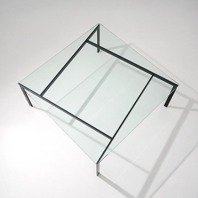Glass and Metal Coffee Table by Paolo Tilche for Arform, 1960s For Sale - Image 13 of 13