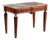 Neoclassical Walnut Console with Marble Top For Sale