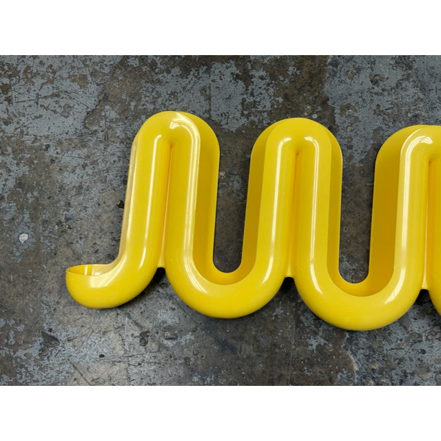 Anna Dawson for Heller Swell Yellow Wall Catchall For Sale In San Francisco - Image 6 of 12