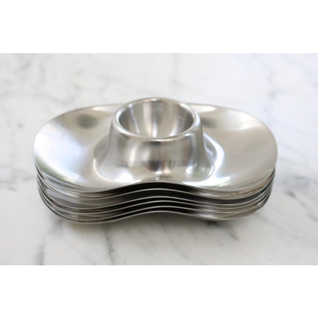 Egg Cups by Wilhelm Wagenfeld for WMF, 1950s, Set of 6, in Very Good conditions. Designed 1950 to 1959 This piece has an...