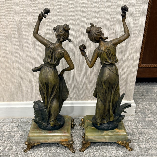 Pair of Signed Emile Carlier Bronze Sculptures For Sale In Washington DC - Image 6 of 12