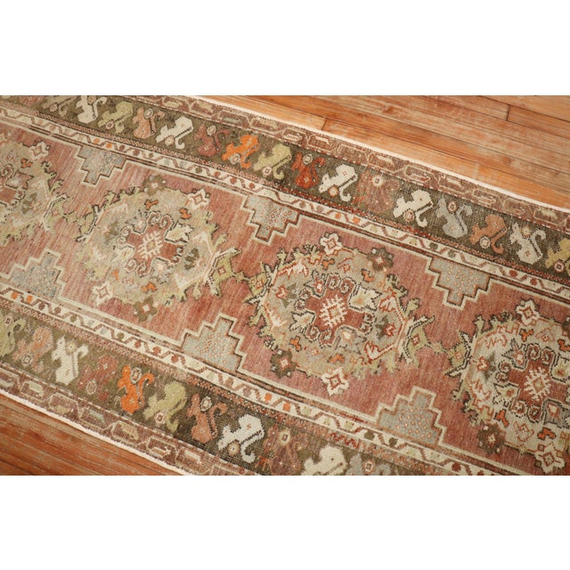 Vintage Zabihi Collection Turkish Anatolian Runner - 3'2" x 10'6" For Sale In New York - Image 6 of 7
