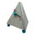 1980s Postmodern Triangular Mantel Clock With Splatter Finish For Sale