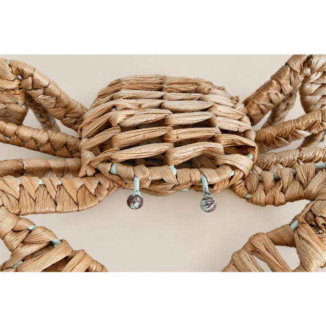 1980s Handmade Vintage Large Wicker Crab For Sale - Image 5 of 6