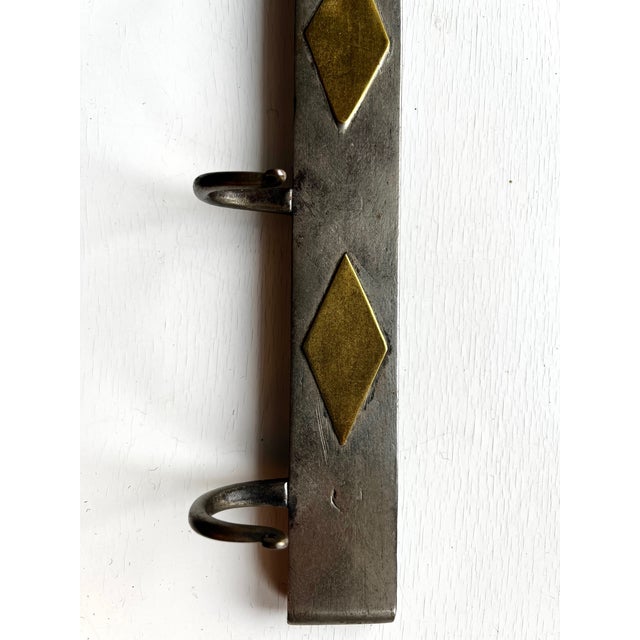 Early 20th Century Early 20th Century Art Deco Metal Coat Rack For Sale - Image 5 of 7