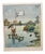 Heinz Geilfuß, SOS at the Collapsed Footbridge, Gouache For Sale