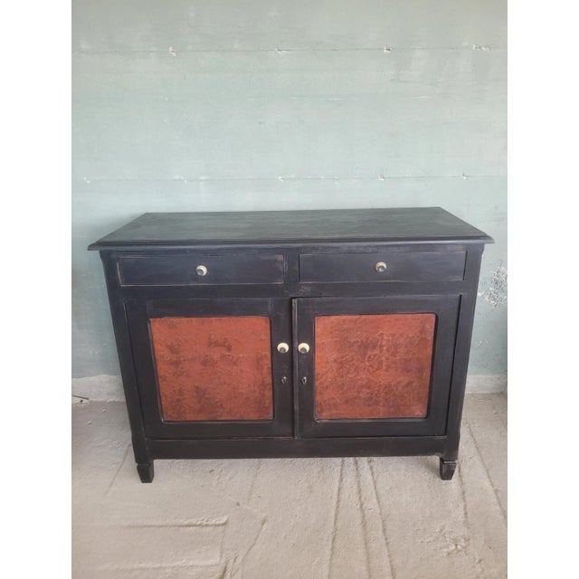 Antique Two-Door Lacquered Sideboard, 1950s For Sale - Image 14 of 14