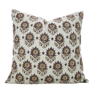 Fabdivine Indian Block Print Cushion Cover 14x36 Inch Viscose Linen-Kusum For Sale