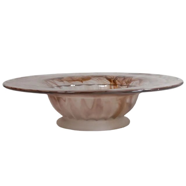 German Oralite Bowl from Walther Glass, 1930s For Sale