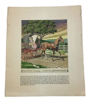 1970s Vintage Brierly "West 23rd at Broadway" Etching Print