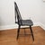 Wood Vintage Windsor-Style Brace Back Chair Newly Refinished in Carbon Grey For Sale - Image 7 of 12