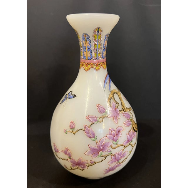 Chinese Shanghai Micro Painted Vase For Sale - Image 3 of 6