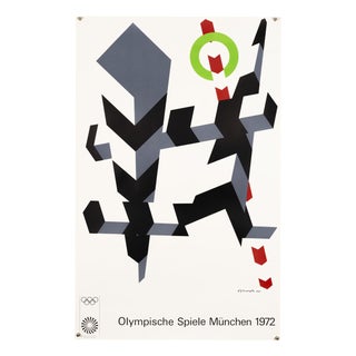 Olympics Serigraph Poster by Allan Darcangelo, 1972 For Sale