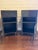 Pair of Industrial Style Black Steel Night Stands For Sale - Image 4 of 11