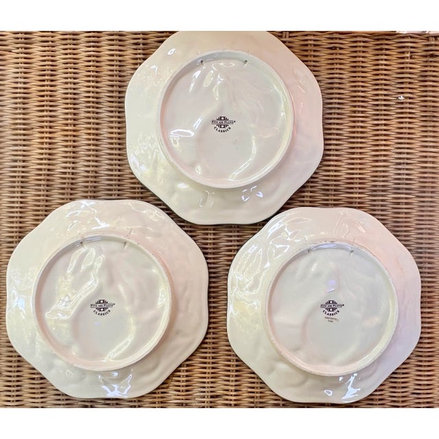 1990s Fitz and Floyd Florentine Lemon Plates- Set of 3 For Sale - Image 5 of 5