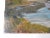 Vintge mid 20th century oil on board impressionist river landscape painting by Carl W. Illig (1910 - 1987) New York,...