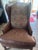 2000 - 2009 Vintage Century Furniture Leather & Tapestry Oversized Wingback Chair For Sale - Image 5 of 14