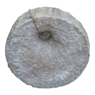 1930s Granite Mill Water Fountain Stone 14 For Sale