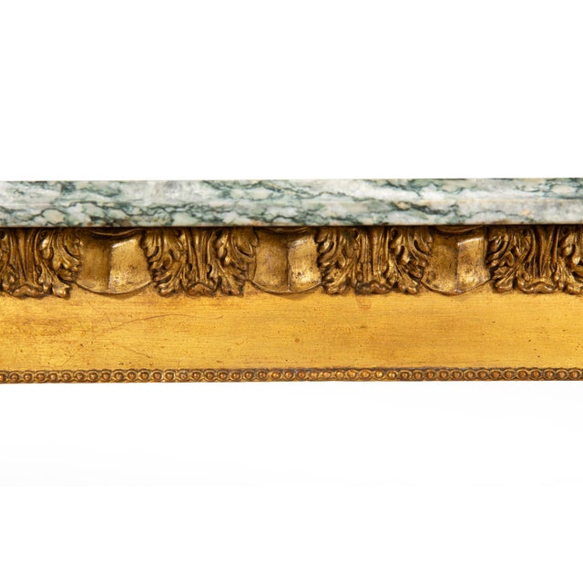 Neoclassical Simulated Bamboo Giltwood Console Pier Table, 20th Century For Sale - Image 14 of 16
