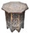 Early 20th Century Handmade Elephant-Patterned Anglo-Indian Side Table For Sale